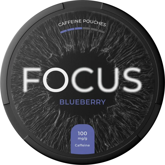 FOCUS Blueberry caffeine pouch can